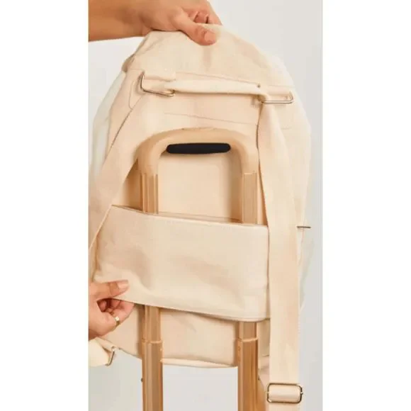 NWT BEIS The High-brid Mesh Backpack in Beige - Picture 12 of 13